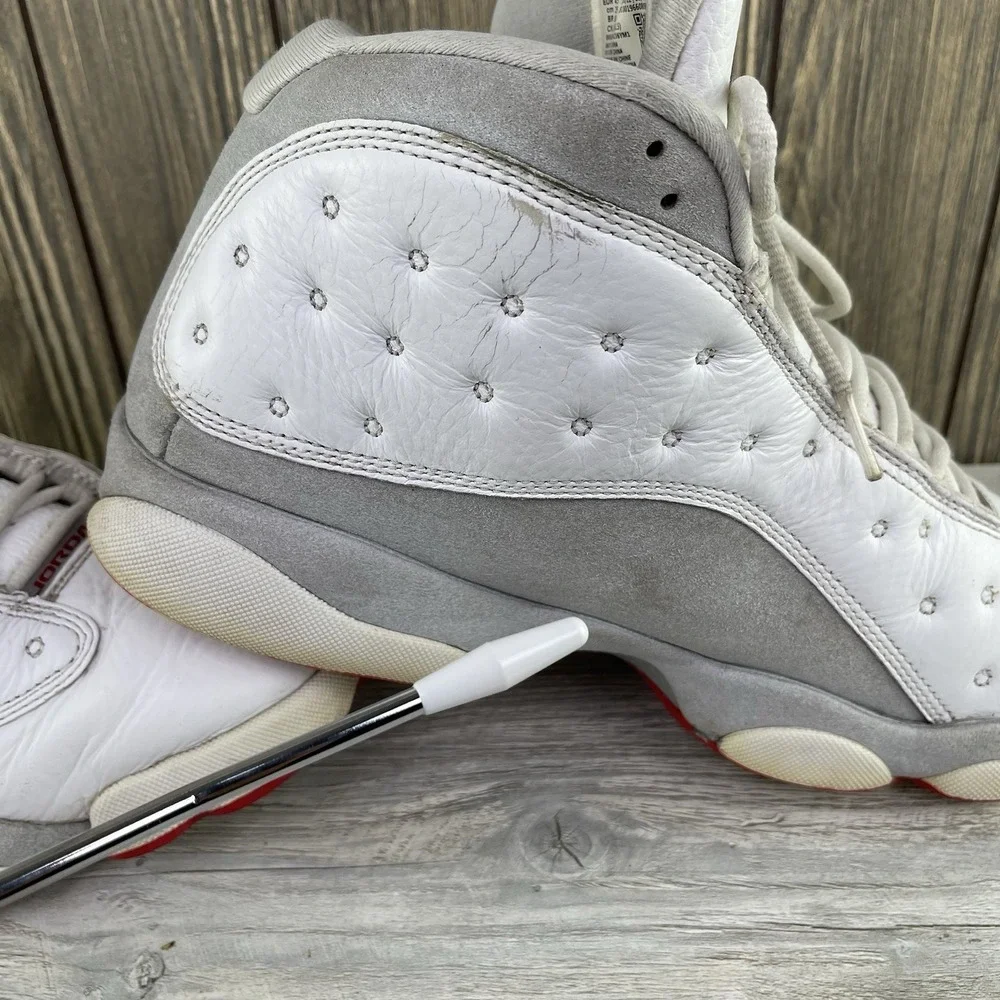 Nike Air Jordan 13 Retro Wolf Grey Men's Size 11, 414571-160 Sneakers No Insoles